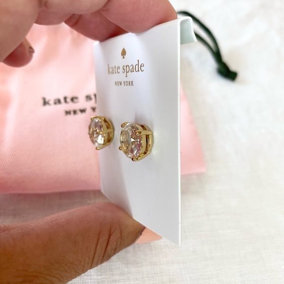 Kate Spade Clear Stone Stud Earrings - Picture 7 of 12